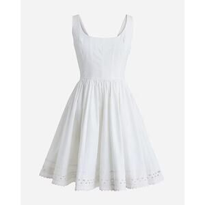 new J. Crew White Midi Dress
